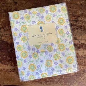 Pottery Barn Kids Sunflower Twin Duvet NWT